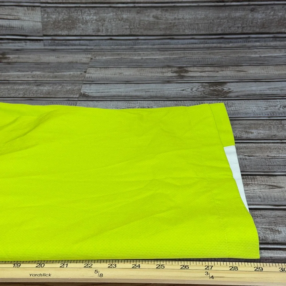 FootJoy 1/4 Zip Pullover Men‎ Large Lime Green White Grey Logo Golf Windbreaker